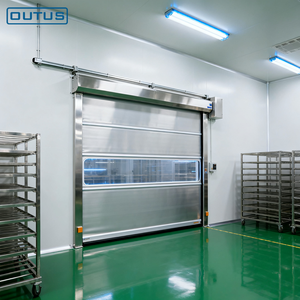 <span class=keywords><strong>Porte</strong></span> à enroulement automatique à grande vitesse OUTUS, en tissu PVC, <span class=keywords><strong>porte</strong></span> industrielle à action rapide pour entrepôt, entrée d'usine - Product Image 3