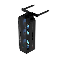 ALSEYE Nouveau Design Petit Refroidisseur de CPU C-RAM-Beta-B Couleur Noire 3 Ventilateurs de 40mm pour Boîtier PC