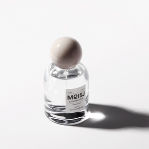 Bouteille d'épaule ronde de cylindre clair de simplicité de 50ml avec le chapeau brillant de boule de Griege - Product Image 1