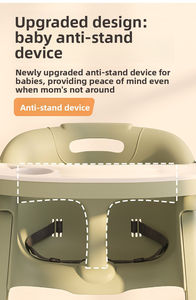 Silla Alta Portátil y Ajustable para Bebés Summer Infants, con Tres Niveles de Ajuste, Diseño Plegable, Capacidad de 250 lb, Segura para el Hogar - Product Image 2