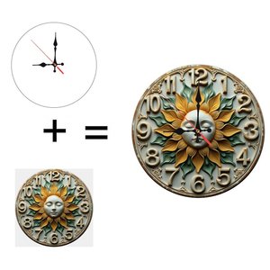 Round Wooden Wall <b>Clock</b> 25Cm Silent Design Home Decor <b>Clock</b> - Product Image 1