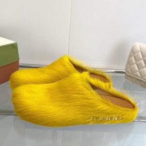 Pantuflas de Pelo de Caballo de Punta Cerrada, Estilo Europeo Americano de Alta Gama, Color Caramelo, Famosas en Internet, para Todas las Estaciones, 2026 - Product Image 2