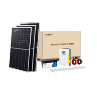 Système d'énergie solaire hybride E-Nice pour extérieur, 3 kW, 5 kW, 10 kW, 20 kW, avec batterie au lithium et support