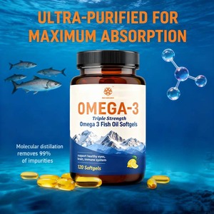 Integratore di Olio di Pesce Omega 3 a Tripla Potenza OEM, Supporta la Salute di Occhi, Cervello e Sistema Immunitario, 3600 mg EPA e DHA in Capsule Molli - Product Image 5