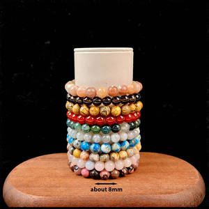 Bracelet en cristal de 8 mm en gros, bracelet ajustable, cadeaux, cornaline, quartz fumé, <span class=keywords><strong>labradorite</strong></span> pour la guérison - Product Image 5