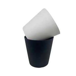 Grande jardinière conique créative d'intérieur de la série A04 Pots de fleurs en plastique émaillé de style nordique minimaliste Radis vert Rose Jardinières - Product Image 5