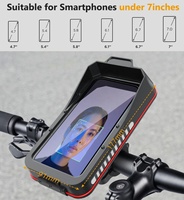 Universelle Wasserdichte Fahrrad-Handyhalterung Lenkerhalterung Empfindlicher Touchscreen Handytasche Fahrradzubehör für MTB E-Bike