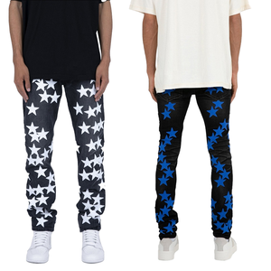 Dongguan Designer <span class=keywords><strong>Jeans</strong></span> para hombre Venta al por mayor Original Ball Pantalon Jean Homme Trap <span class=keywords><strong>Pacific</strong></span> Cullote Femme Au Bas Large Hip Hop Spring - Product Image 2