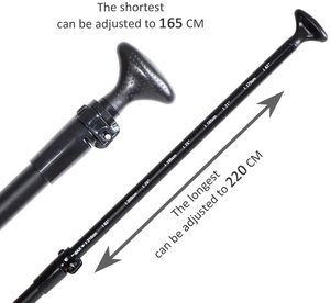 Mái Chèo <span class=keywords><strong>SUP</strong></span> <span class=keywords><strong>3</strong></span> Cái Mái Chèo Ván Đứng Có Thể Điều Chỉnh Trục Hợp Kim Nhôm Mái Chèo Dễ Dàng Đóng Gói - Product Image 4