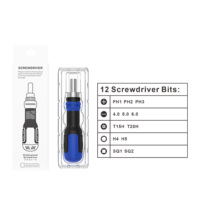 Compact 13-in-1 Ratchet Screwdriver Set Professional Steel Handle OEM Tool Kit Mingtu MT-9013B 180g 12-Piece 3-Year Warranty