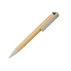 3 in 1 Phone Stand Touch <b>Screen</b> Ball Plastic Wheat Straw Eco Friendly <b>Bamboo</b> Wooden Custom Writing Pen - Product Image 2