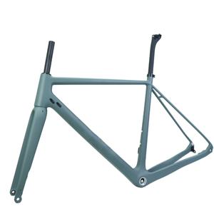 Winowsports – cadre de vélo de route en carbone <span class=keywords><strong>700C</strong></span>, frein à disque, axe traversant 12x142mm, cadres de vélo de course en gravier avec fourche en gravier en carbone - Product Image 3