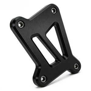 Support de plaque d'immatriculation de moto en aluminium usiné CNC personnalisable pour le montage de feux arrière et d'accessoires - Product Image 1