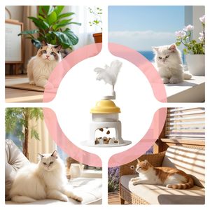 Distributeur de friandises pour chien – mangeoire lente pour animaux de compagnie, jouet pour chat avec bâtonnet pour chiots et chatons, stimulation contre l'ennui, alimentation - Product Image 6