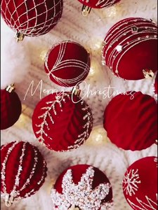 Ensemble de boules de décoration d'<span class=keywords><strong>arbre</strong></span> de Noël Boule peinte Flocage Ornements d'<span class=keywords><strong>arbre</strong></span> de <span class=keywords><strong>perle</strong></span> rouge foncé Boule de Noël <span class=keywords><strong>en</strong></span> plastique - Product Image 2