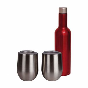 Promotional Gift Vacuum <b>Flask</b> 750ml Wine <b>Bottle</b> and 12oz Wine Tumbler Cups Stainless Steel Wine <b>Bottle</b> Set With Gift Box - Product Image 5