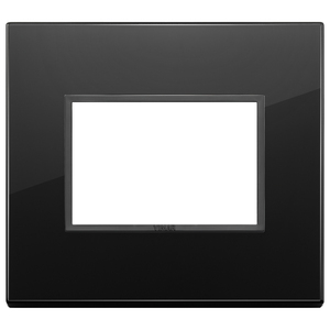 Vimar Wall <b>Switch</b> Plate Black Glass 1 Gang Modern Design - Product Image 1