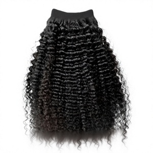 Extensions de cheveux humains de luxe en gros, 100 % naturels, à clipser, Remy vierges, de haute qualité, bouclés, origine Indonésie - Product Image 1