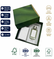 Boîtes cadeaux personnalisées de luxe écologiques en carton recyclé pour sérum de soin de la peau, parfum, carton rigide avec logo