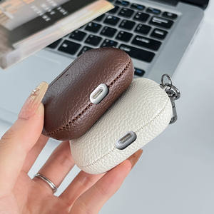 Para <span class=keywords><strong>AirPods</strong></span> 4 Cover Lychee Pattern PU Funda de cuero para auriculares para <span class=keywords><strong>AirPods</strong></span> Pro 2 3 4 Funda protectora - Product Image 4