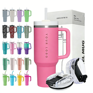Premium Customizable Logo 40oz Insulated Tumbler Stainless Steel Double-Wall Vacuum Multiple Colors in Stock for Brand Promotion