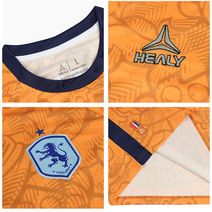 Diseño Personalizado de Escudo de León Naranja para Camiseta Deportiva, Camiseta de Fútbol Elegante y Moderna, Camisetas Deportivas de Verano para Adultos - Product Image 3