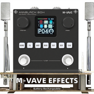 Pedal Procesador de Guitarra/Bajo Multiefectos M-VAVE Black Box con Puente y Perilla para Guitarra Eléctrica AnnBlack Box - Product Image 2