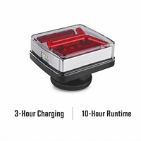 Kit d'éclairage LED magnétique sans fil pour remorque, rechargeable, autonomie de 10 heures, étanche, feux arrière pour remorquage pour camion, camping-car, caravane, bateau