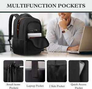 Mochila Impermeable Personalizada para Portátil, Mochila para Computadora de Gran Capacidad, Bolsa de Viaje de Negocios, Venta al por Mayor de Fábrica - Product Image 3