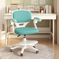 Chaise de bureau moderne et colorée, confortable, réglable en hauteur, pivotante, avec repose-pieds, dossier et accoudoirs