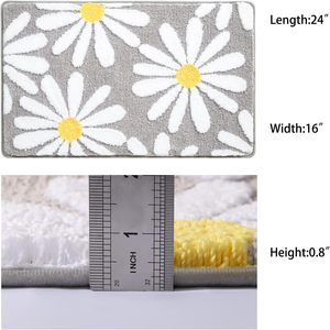 Alfombra de Baño de Lujo Personalizable de Fábrica, 40*60cm, Diseño a Cuadros, Fuerte Absorción de Agua, Antideslizante, para Uso en Interiores y Exteriores, Hoteles - Product Image 4