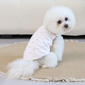 Chaleco a Rayas para Perros, 100% Algodón Puro, Ropa Cálida para Cachorros de Otoño/Invierno, para Perros Havanese, Venta al Por Mayor - Product Image 1