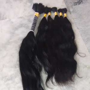 Tejido de pelo natural sin procesar. Tejido de pelo ondulado natural 100% sin procesar. Tejido de cabello Remy de la mejor calidad de la India. - Product Image 1