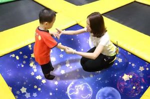 Trampolín somático Proyección Trampolín Juego de proyección Simulador <span class=keywords><strong>M</strong></span>áquina interactiva Parque de atracciones para niños - Product Image 3