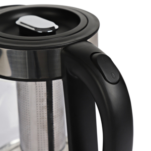1.7L Cordless Glass <strong>Kettle</strong> with Temperature Control and Tea <strong>Filter</strong> 1800W Blue Indicator Light for Hotel Use - Product Image 5
