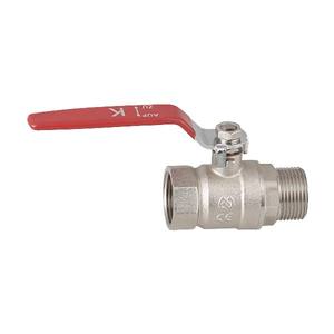 3/4 дюймов Женский Мужской никелированный латунный шаровой клапан PN25 для воды - Product Image 2