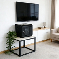 Rak Server Mini 10 inci Sysracks 4U 6U untuk Pemasangan di Dinding, Kabinet Jaringan Indoor