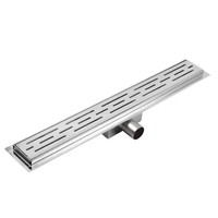 Douche personnalisée en gros Acier inoxydable 304 Canal de salle de bain Rectangle Drain de sol