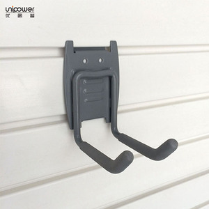 Unipower <b>Plastic</b> Garage <b>Hooks</b> Gray Wall Mounted Rectangle Shape 3C-1 For Storage - Product Image 1