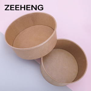 Biologisch abbaubare Einweg-Salats ch üsseln mit doppelter PE-Beschichtung und Deckel - Product Image 6