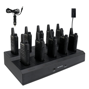 Bộ đàm Retevis RT22 không cần giấy phép, nhỏ gọn, dành cho doanh nghiệp, không dây, liên lạc hai chiều, 10 chiếc kèm bộ sạc UL 10 cổng - Product Image 1