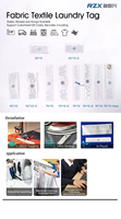 Dernière nouvelle innovation au détail vêtement rfid uhf tag 9XE RFID ruban lisse étiquette de vêtements