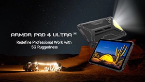 5G Rugged <b>Tablet</b> Ulefone Armor Pad 4 Ultra IP68/IP69K LED Light 11800mAh Battery, Fast Charging 16GB+256GB 50MP - Product Image 2