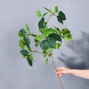 Meng Jie Artificial Banyan Leaves Bouquet 30cm-100cm Plastic Greenery <b>For</b> Indoor <b>Decorations</b> - Product Image 1