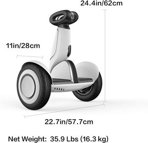 สกู๊ตเตอร์สมาร์ทบาลานซ์สำหรับผู้ใหญ่ รุ่นดั้งเดิม พร้อมไฟ LED ระยะทาง 35 กม. ต่อการชาร์จหนึ่งครั้ง รับน้ำหนักได้ 100 กก. - Product Image 6