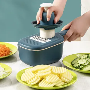 Vente en gros de gadgets de cuisine, accessoires 14 en 1 pour hacher les fruits et légumes, ustensiles de presse-oignon et ail