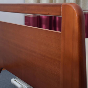 Cimai Manual Nursing <b>Bed</b> Solid Wood Hand Crank Height Adjustable For Elderly And <b>Disabled</b> Home Use - Product Image 1