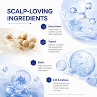 Serum Perawatan Kulit Kepala OEM Deoxyribose Biotin Rosemary EGF 50ml, Menutrisi, Memperkuat, dan Membuat Rambut Lebih Tebal untuk Perawatan Rambut Sehari-hari