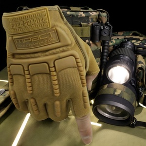 Vente en gros de mitaines tactiques d'hiver pour hommes, mitaines de moto unisexes antidérapantes à demi-doigts pour le cyclisme en plein air - Product Image 6