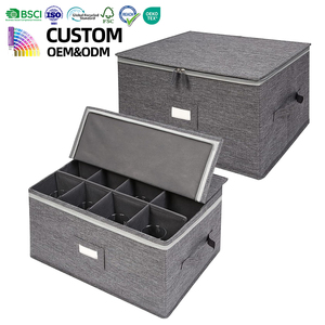 Cajas <span class=keywords><strong>de</strong></span> Almacenamiento <span class=keywords><strong>para</strong></span> <span class=keywords><strong>Copas</strong></span> con Divisores, Organizador <span class=keywords><strong>de</strong></span> <span class=keywords><strong>Copas</strong></span> <span class=keywords><strong>de</strong></span> Vino Apilable con Tapa Rígida, OEM ODM <span class=keywords><strong>para</strong></span> Compradores Mayoristas - Product Image 1